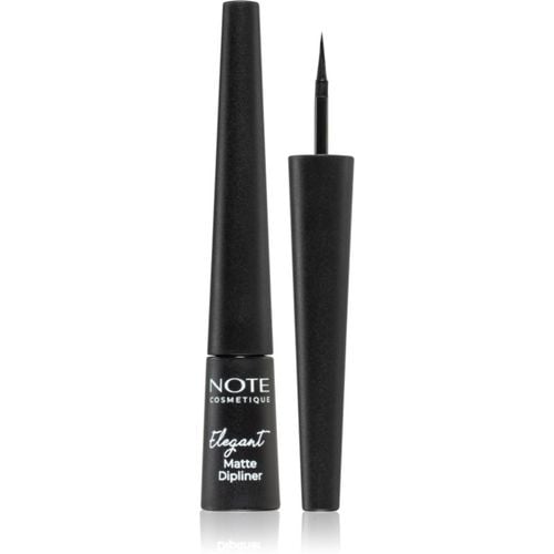 Elegant Matte Dipliner delineador de ojos líquido con acabado mate tono 01 Coal Black 2,5 ml - Note Cosmetique - Modalova