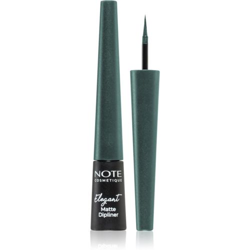 Elegant Matte Dipliner delineador de ojos líquido con acabado mate tono 04 Ocean Green 2,5 ml - Note Cosmetique - Modalova