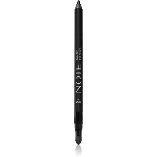 Smokey Eye Pencil lápiz de ojos resistente al agua 01 Black 1,2 g - Note Cosmetique - Modalova