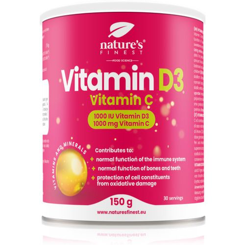 Vitamin D3 & Vitamin C Pulver zur Herstellung von Getränken mit Vitaminen 150 g - Natures Finest - Modalova