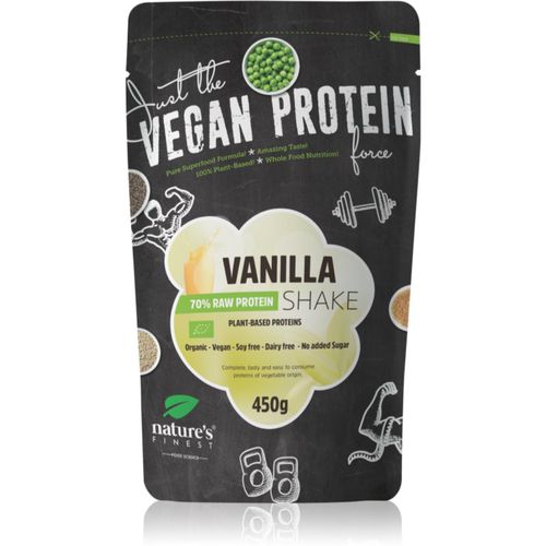 Protein Shake BIO veganes Protein in BIO-Qualität Geschmack Vanilla 450 g - Natures Finest - Modalova