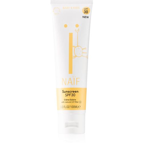 Baby & Kids Sunscreen SPF 30 crema de protección solar para niños SPF 30 100 ml - Naif - Modalova