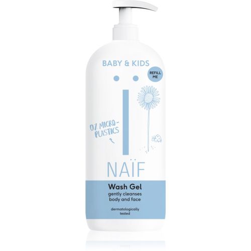 Baby & Kids Wash Gel gel detergente per bambini e neonati per corpo e viso Refill Me 500 ml - Naif - Modalova