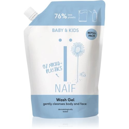 Baby & Kids Wash Gel gel limpiador para bebés y niños Recambio 500 ml - Naif - Modalova