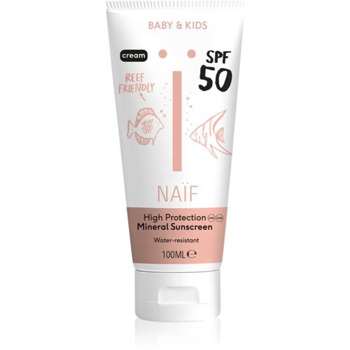 Baby & Kids Sun Cream SPF 50 crema protectora solar para niños y bebés SPF 50 100 ml - Naif - Modalova