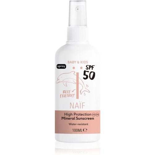 Baby & Kids Mineral Sunscreen SPF 50 spray abbronzante per neonati 100 ml - Naif - Modalova