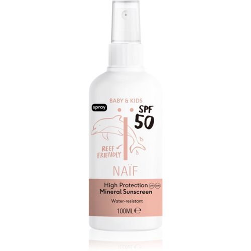 Baby & Kids Mineral Sunscreen SPF 50 spray solar para bebé lactante 100 ml - Naif - Modalova