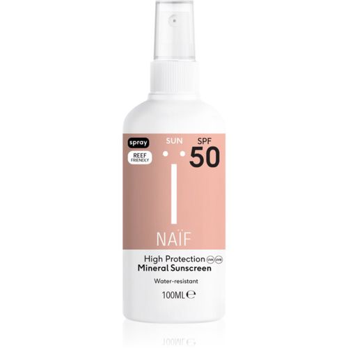 Sun Mineral Sunscreen SPF 50 spray protector solar SPF 50 100 ml - Naif - Modalova