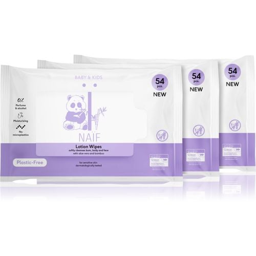 Baby & Kids Lotion Wipes toallitas húmedas para bebé lactante 3x54 ud - Naif - Modalova