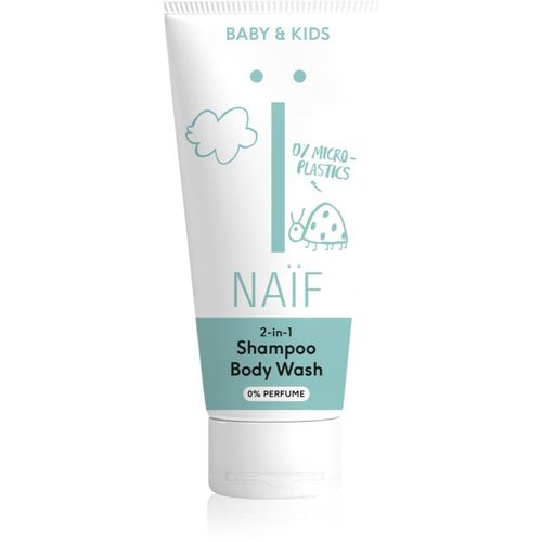 Baby & Kids 2-in-1 gel y champú limpiador para niños sin perfume 200 ml - Naif - Modalova