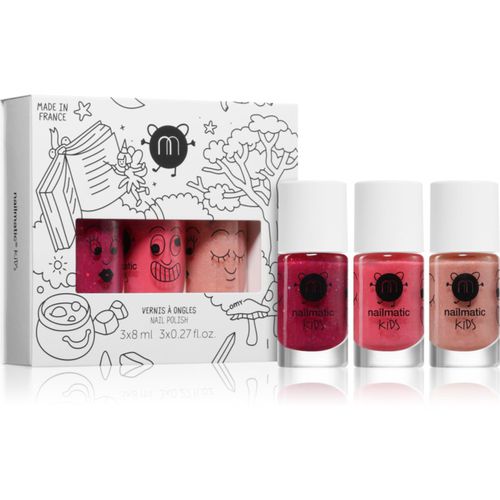 Kids Magic Forest 2 set di smalti per unghie per bambini Sheepy, Kitty, Peachy 3x8 ml - Nailmatic - Modalova