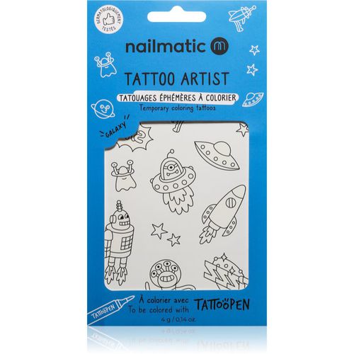Tattoo Artist Temporary Coloring Tattoos tatuaggio per bambini 3 y+ Galaxy 9x16,3 cm - Nailmatic - Modalova