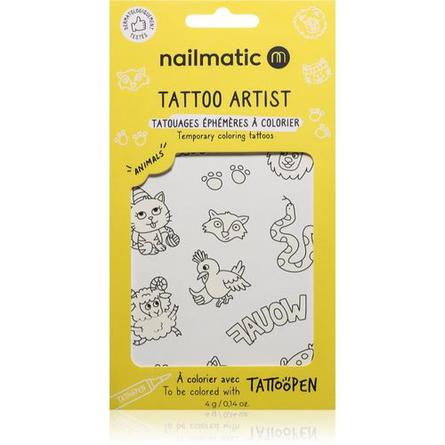 Tattoo Artist Temporary Coloring Tattoos tattoo für Kinder 3 y+ Animals 9x16,3 cm - Nailmatic - Modalova