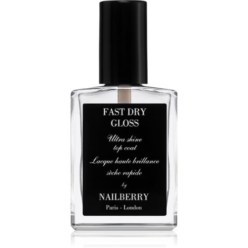 Fast Dry Gloss Ultra Shine Top Coat schnell trocknender Decklack für Nägel 15 ml - NAILBERRY - Modalova