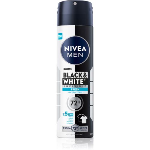 Men Invisible Black & White antitranspirante en spray Fresh 150 ml - Nivea - Modalova