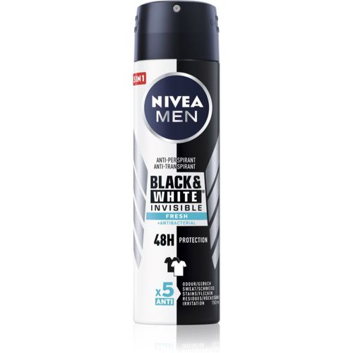 Men Invisible Black & White Antitranspirant-Spray Fresh 150 ml - Nivea - Modalova