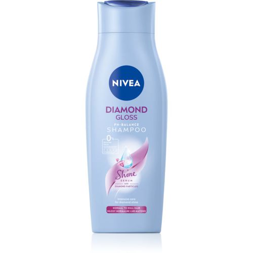 Diamond Gloss Pflegeshampoo für strapaziertes Haar ohne Glanz 400 ml - Nivea - Modalova