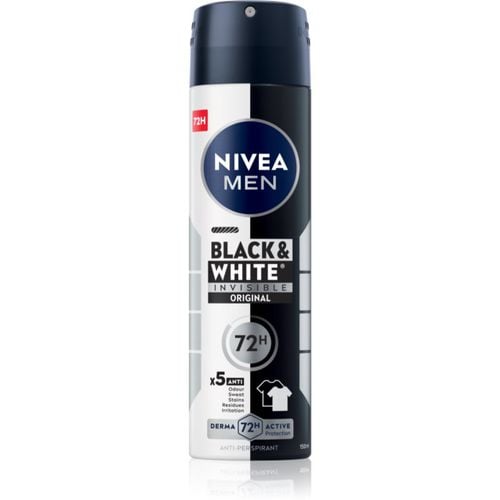 Men Invisible Black & White antitraspirante spray per uomo 150 ml - Nivea - Modalova