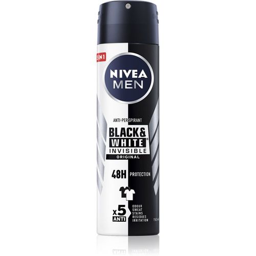 Men Invisible Black & White antitranspirante en spray para hombre 100 ml - Nivea - Modalova