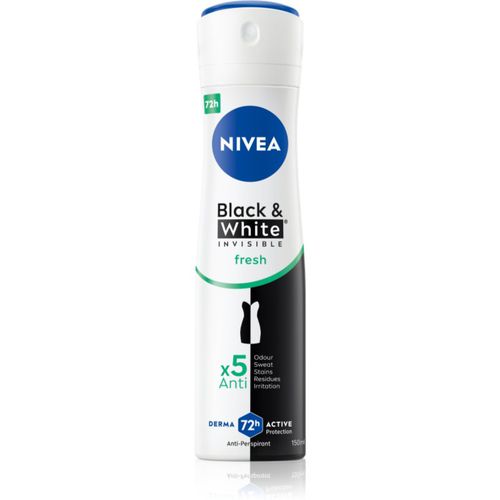 Invisible Black & White Fresh antitranspirante en spray para mujer 150 ml - Nivea - Modalova