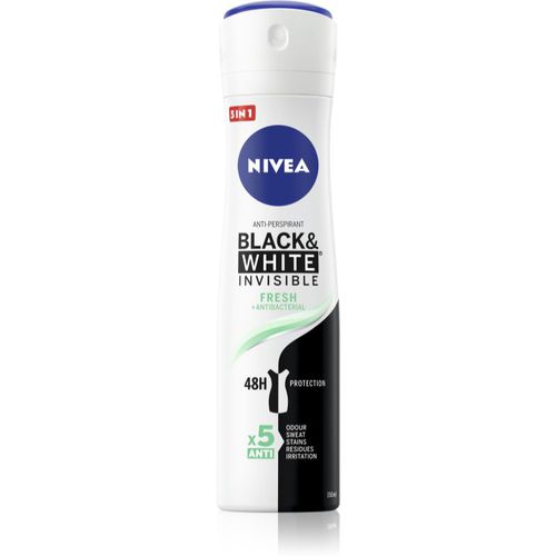 Invisible Black & White Fresh Antitranspirant-Spray für Damen 150 ml - Nivea - Modalova