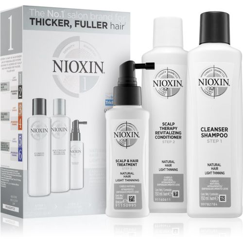System 1 Natural Hair Light Thinning Geschenkset für brüchiges und strapaziertes Haar 3 St - Nioxin - Modalova