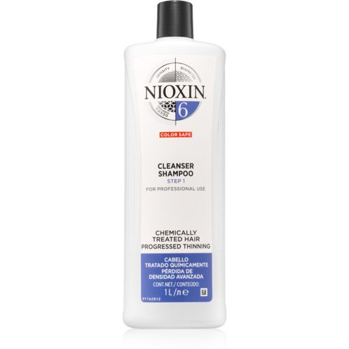 System 6 Color Safe Cleanser Shampoo das Reinigungsshampoo für chemisch behandeltes Haar 1000 ml - Nioxin - Modalova