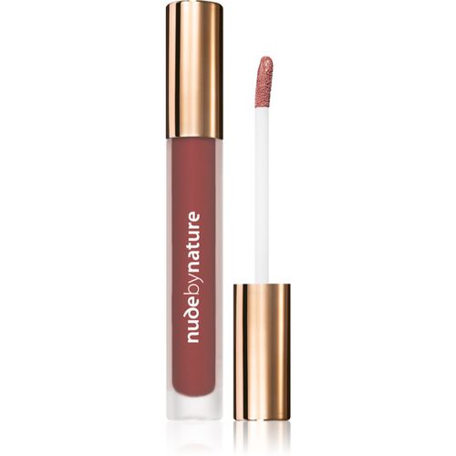 Satin Liquid Lipstick Lápiz labial cremoso con acabado satinado tono 09 Rich Plum 3,75 ml - Nude by Nature - Modalova