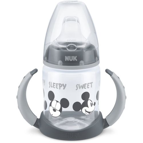 First Choice Mickey Mouse bicchiere salvagoccia con maniglie 6m+ Grey 150 ml - NUK - Modalova