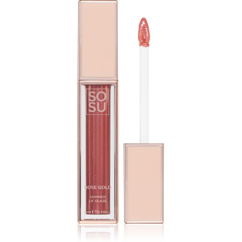 Shimmer Lip Glaze brillo de labios hidratante brillante tono Rose Gold 6 ml - SOSU Cosmetics - Modalova