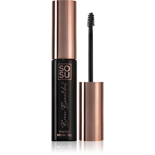 Brow Beautiful gel per le sopracciglia colore 04 Dark Ebony 5 ml - SOSU Cosmetics - Modalova