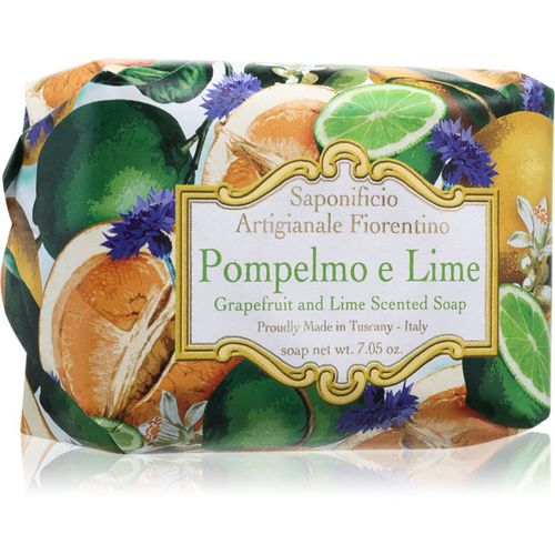 Grapefruit and Lime Perfumed Soap jabón natural en barra 200 g - Saponificio Artigianale Fiorentino - Modalova