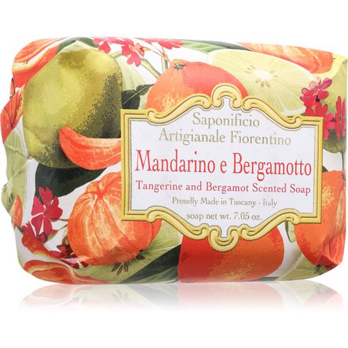 Tangerine and Bergamot Perfumed Soap jabón natural en barra 200 g - Saponificio Artigianale Fiorentino - Modalova