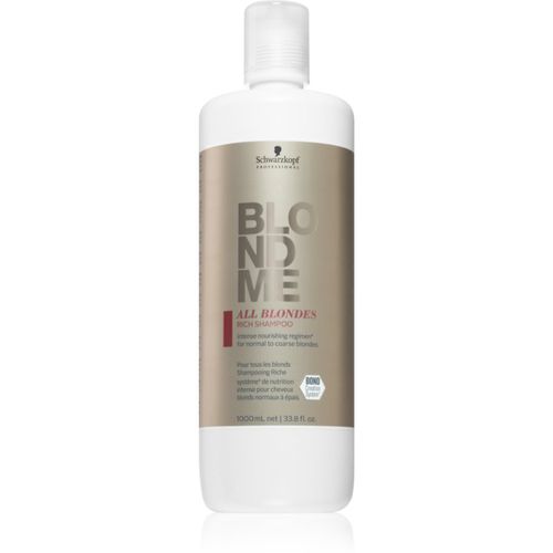 Blondme All Blondes Rich champú nutritivo para cabello áspero 1000 ml - Schwarzkopf Professional - Modalova