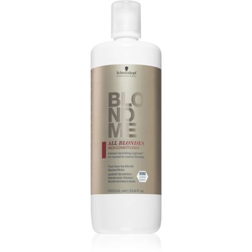 Blondme All Blondes Rich acondicionador nutritivo para cabello áspero 1000 ml - Schwarzkopf Professional - Modalova