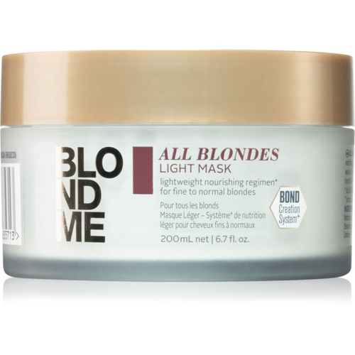 Blondme All Blondes Light mascarilla nutritiva para cabello fino y normal 200 ml - Schwarzkopf Professional - Modalova