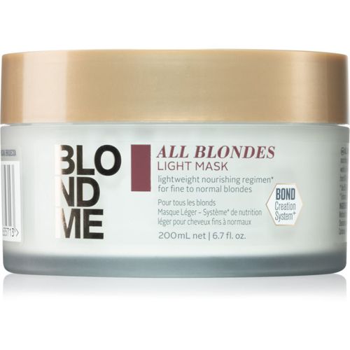 Blondme All Blondes Light Maske mit ernährender Wirkung für feines bis normales Haar 200 ml - Schwarzkopf Professional - Modalova