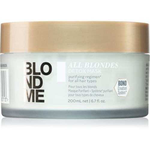 Blondme All Blondes Detox mascarilla limpiadora desintoxicante para cabello rubio y con mechas 200 ml - Schwarzkopf Professional - Modalova