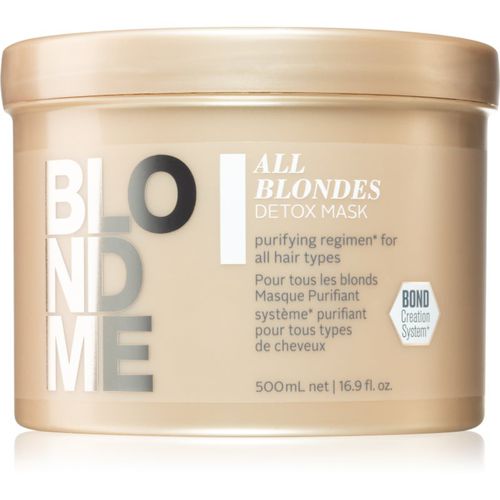 Blondme All Blondes Detox mascarilla limpiadora desintoxicante para cabello rubio y con mechas 500 ml - Schwarzkopf Professional - Modalova