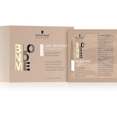 Blondme All Blondes Vitamin C Shot concentrado vitamínico para cabello rubio y con mechas 5x5 g - Schwarzkopf Professional - Modalova