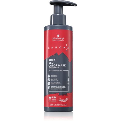 Chroma ID Color Mask Mascarilla para unificar el color intensa para cabello tono 6-88 Ruby Red 300 ml - Schwarzkopf Professional - Modalova