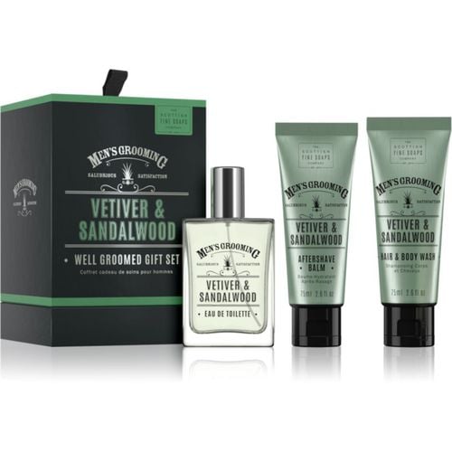 Well Groomed Gift Set Vetiver & Sandalwood confezione regalo per uomo - Scottish Fine Soaps - Modalova