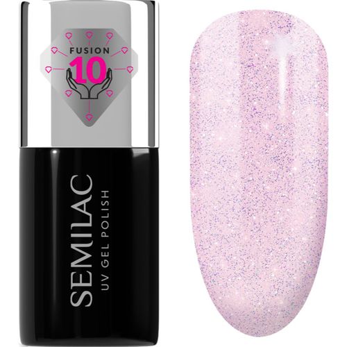 UV Hybrid Extend Care 5in1 Gel-Nagellack mit nahrhaften Effekt Farbton 806 Glitter Delicate Pink 7 ml - Semilac - Modalova