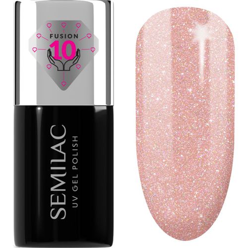 UV Hybrid Extend Care 5in1 esmalte de uñas en gel con efecto nutritivo tono 804 Glitter Soft Beige 7 ml - Semilac - Modalova