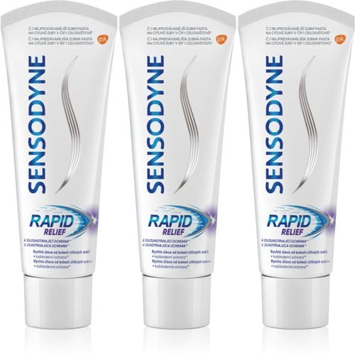 Rapid dentifricio al fluoro per denti sensibili 3x75 ml - Sensodyne - Modalova