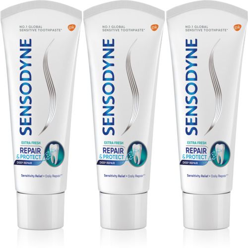 Repair & Protect Extra Fresh dentifricio per proteggere denti e gengive 3 x 75 ml - Sensodyne - Modalova