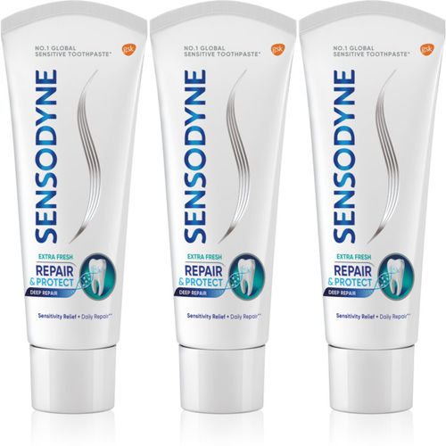 Repair & Protect Extra Fresh Zahnpasta zum Schutz von Zähnen und Zahnfleisch 3 x 75 ml - Sensodyne - Modalova
