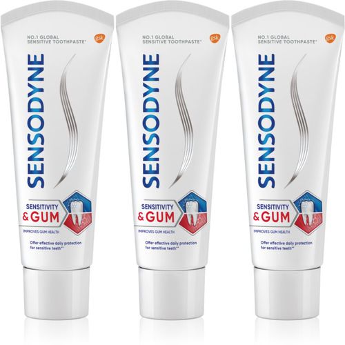 Sensitivity & Gum dentifricio per denti sensibili Mint 3x75 ml - Sensodyne - Modalova