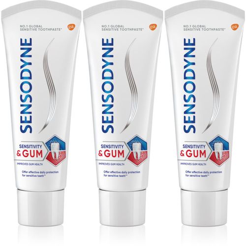 Sensitivity & Gum pasta de dientes para dientes sensibles Mint 3x75 ml - Sensodyne - Modalova