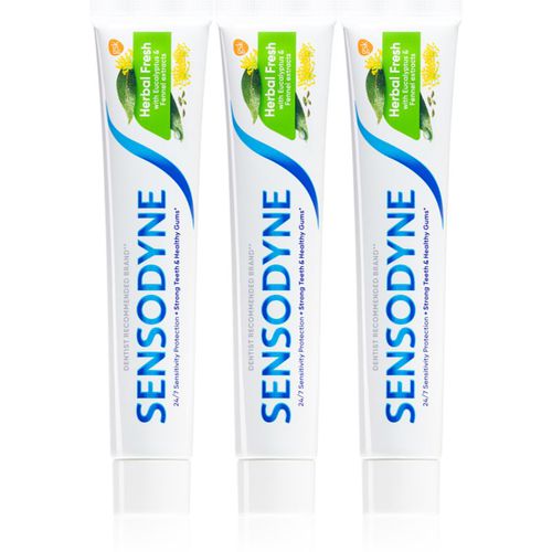 Herbal Fresh Trio dentifricio al fluoro 3x75 ml - Sensodyne - Modalova